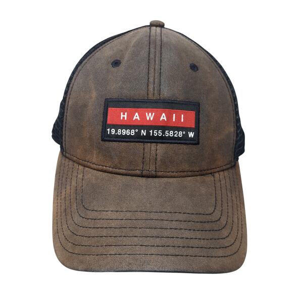 Hawaii Snapback Mesh Back Trucker Hat Black One Size The North Face - Picture 1 of 9